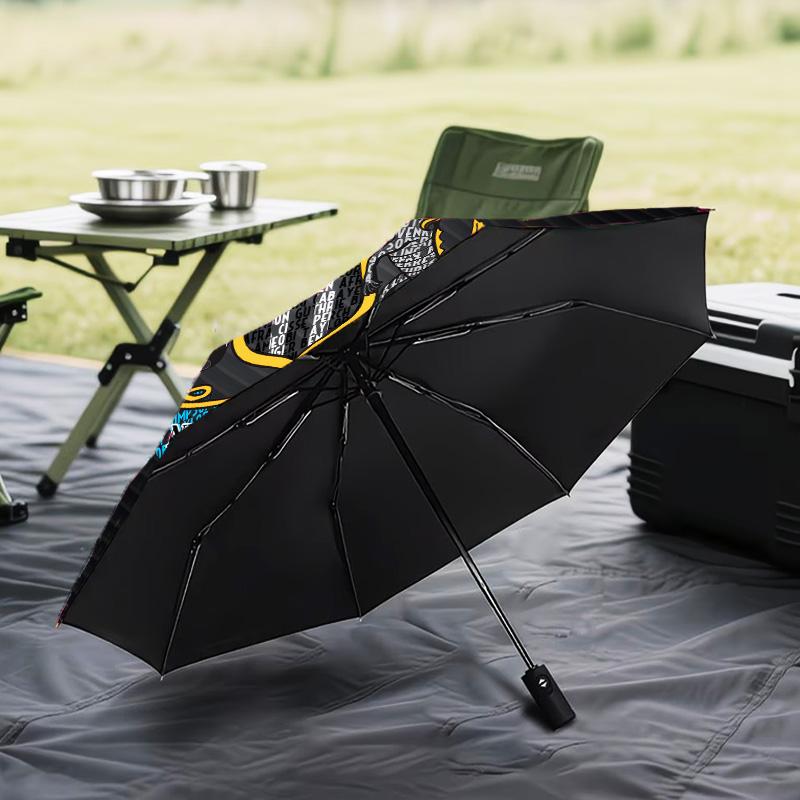 Newcastle United Crest Automatic Folding Umbrella - 8-Rib Travel Umbrella with Auto Open/Close & Portable Gifts for Holidays or Birthdays