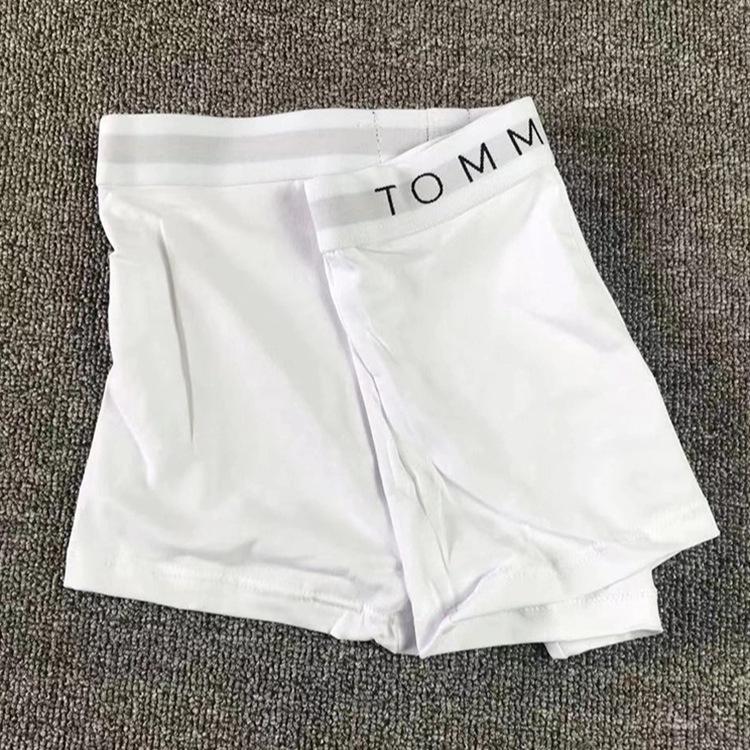 Модные европейско-американские мужские хлопковые удобные боксеры Medium белый