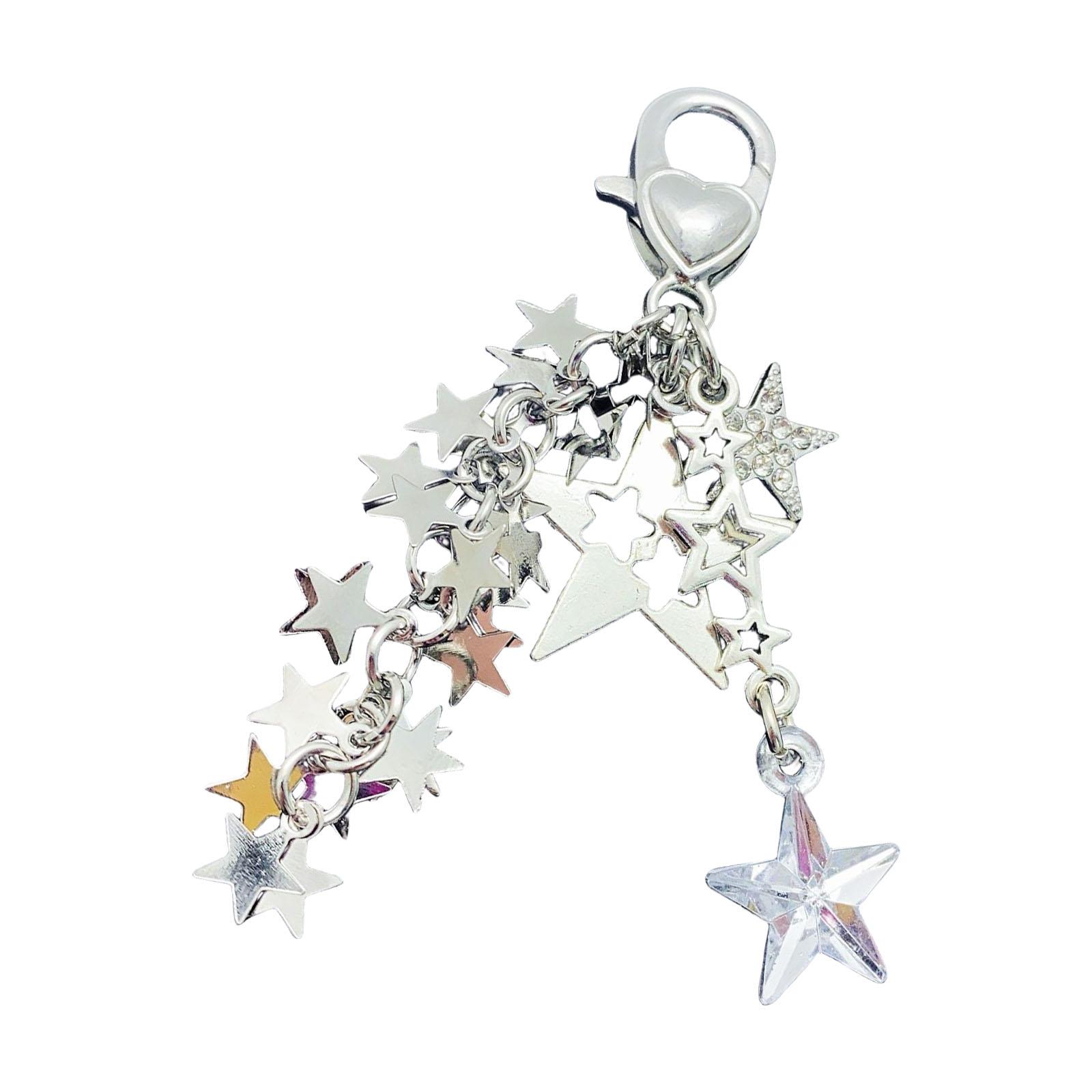 

Уникальная металлическая цепочка-подвеска в виде звезды, ручная работа, украшение для сумочки, модный брелок-аксессуар для вечеринок и на каждый день