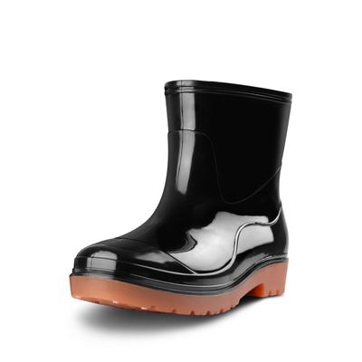 Unisex Rutschfeste Wasserdichte Gartenschuhe Herren Regenschuhe Outdoor Arbeit Regenstiefel Kurze Gummi-Regenstiefel Herren Garten Angeln