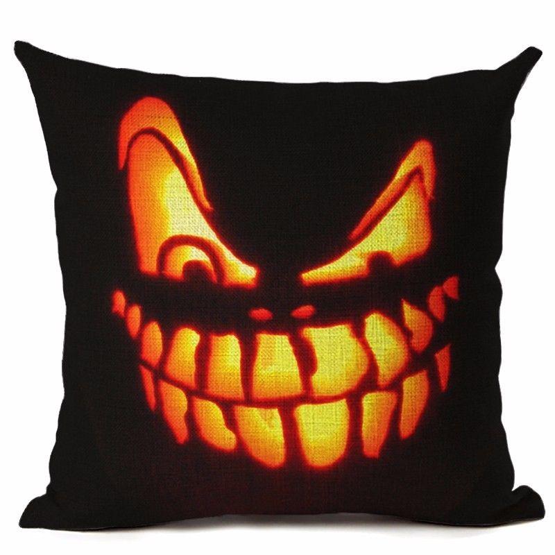 18" Cotton Halloween Linen Throw Pillow Case Cushion Cover Party Home Decor Sofa