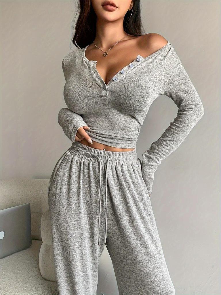 2025 European & American Sexy Slim Long-Sleeve Two-Piece Set