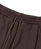 BROWNBREATH Tag Two Tuck Wide Sweat Pants - Dark Brown