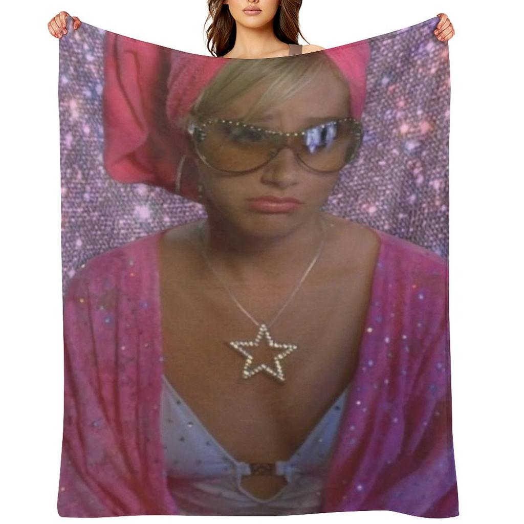 sharpay evans pink Throw Blanket Personalized Gift Cute Sleeping Bag for winter Blankets