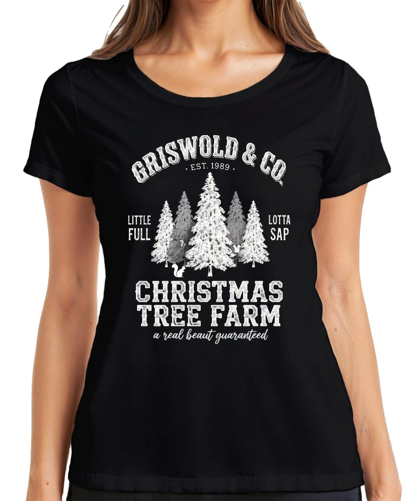 Christmas Tree Farm Griswold Est 1989 Weihnachtsbaumfarm Familie Damen T-Shirt M
