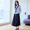 VICTORIA&VERA Women's Detachable Color-Block Shawl Long-Sleeve Shirt