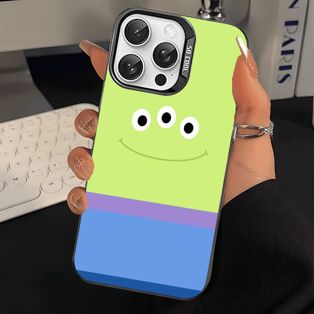 

T-Toy S-Story Woody Alien Phone Cover For IPhone 16 15 14 13 12 11 17 Pro Max Plus Color Silver Shell iPhone 17 Pro