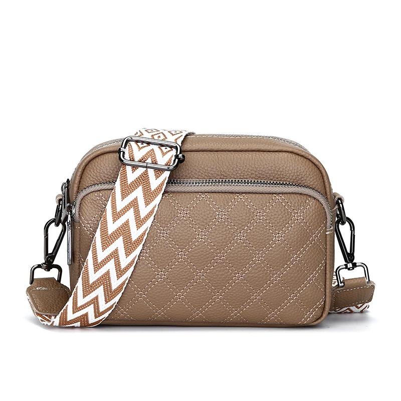 100% Genuine Leather Crossbody Bag For Women Shoulder Bags Designer Handbag Female Solid Messenger Tote Sac