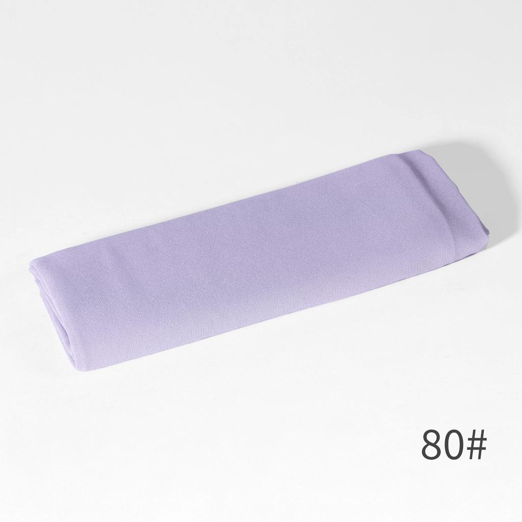 - New Monochrome Pearl Chiffon Bubble Towel Women'S Scarf Long Scarf Windproof And Sand-Proof Four-Season Scarf