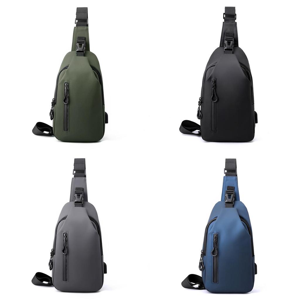 Mens Leather Material Crossbody Bag With Waterproof Design For Daily Use