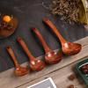 Heat-Resistant Soup Serving Ladle Anti-scald Handle Wood Cooking Utensils Soup Spoon Kitchen Tool