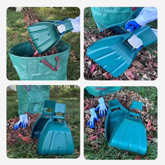 Leaf Scoops Hand Rakes Lightweight Gardening Hand Tools Garden Grabber Tool for Scooping Up Leaves Spreading Mulch Yard Work