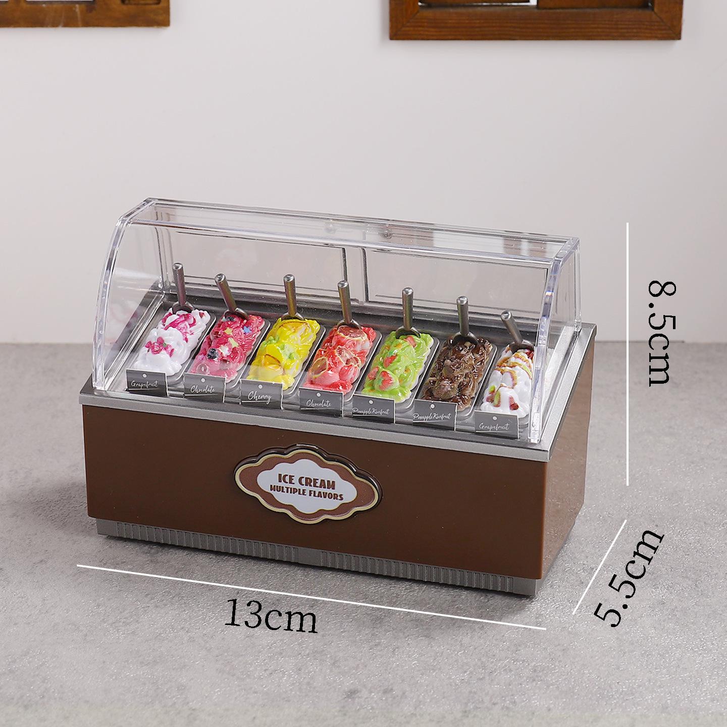 Мини-торговый автомат с мороженым, игрушка: Детский Супермаркет Десерт DIY Игровой Домик Модель