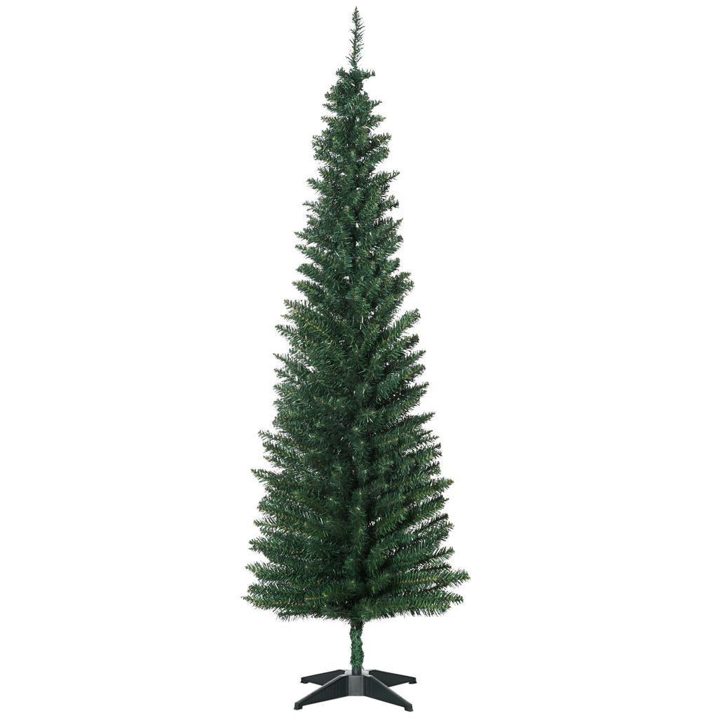 Christmas Tree Artificial Artificial Fir Tree, incl. Stand, Christmas Star, 1.8 m, Green