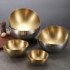 Stainless Steel Fruit Salad Bowls  Large Capacity Korean Style Food Container Soup Rice Noodle Kitchen Tableware