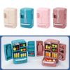 Tiny Simulation Refrigerator For Doll house collector Safe Friendly ABS Construction Enhances Pretend Play Scenarios