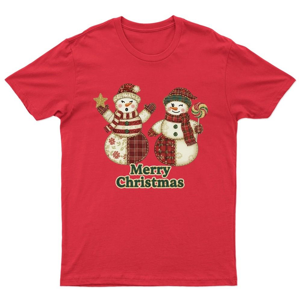 Merry Christmas SnowUnisex Festive TShirt Unisex Gift Retro Seasonal Funny Xmas S