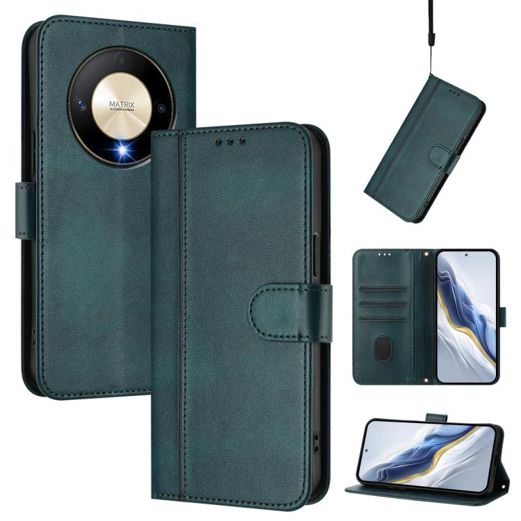 Linien-Spleißschnalle Retro Leder Handyhülle