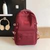 Backpack Female Junior Senior High School Student Schoolbag Solid Color Large Capacity Backpack