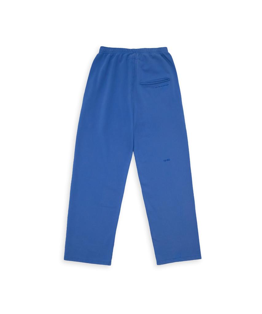 TUEWID Tuewid Classic Embroidery Set Up Pants In Cerulean Blue