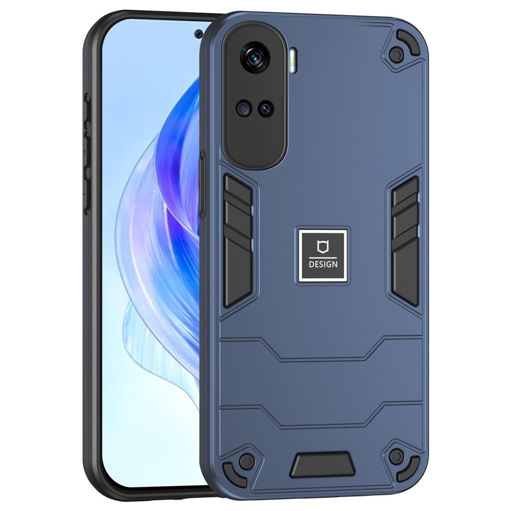 Für Honor 90 Lite 5G Hülle Hybrid Dual Layer 2 in 1 Hartes PC Weiches TPU Handyhülle