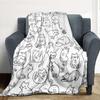 Cat Flannel Blanket Throw Blanket Soft Warm Sofa Bed Camping Car Home Decor Unique Christmas Gift C9301411