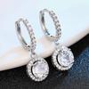 Xiaomi Huitan Elegant Women Drop Earrings Inlaid Sparkling Cubic Zirconia Wedding Engagement Accessories Silver Color Fashion Jewelry