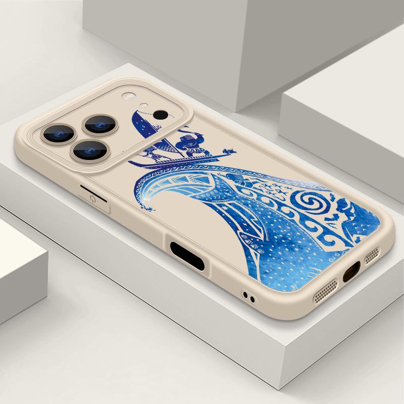 Blue and white surfing wave phone Case For iPhone 17 Pro Max 17e 16e Shockproof Silicone Soft Bumper Cover For iPhone 16 15 14 13 Pro Max 11