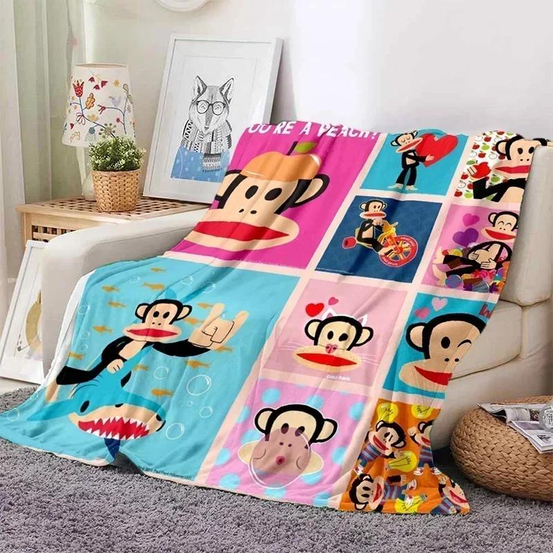 P-Paul Frank Flanell Wohnzimmer, Schlafzimmer, Schlafsofa, Picknick für Kinder, Wärme, Komfort, tragbare Decke, Geburtstagsgeschenk r2