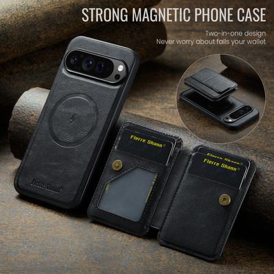 Detachable Magnetic Wristband Auto Leather Phone Case for IPhone Google Pixel 10 Pro XL Pixel9 9a 8 8a 7 7a Card Holder Wallet