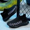 Outdoor Walking Footwear for Toddler Children Kids Sneakers Summer Running Shoes Knit Breathable Lightweight Comfy Athletic