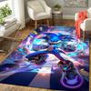 1Pc Sonic Through Neon City Rug, Office Carpet Indoor Outdoor Doormat, Non-Slip Soft, Living Room, Christmas Halloween Gift Em9291