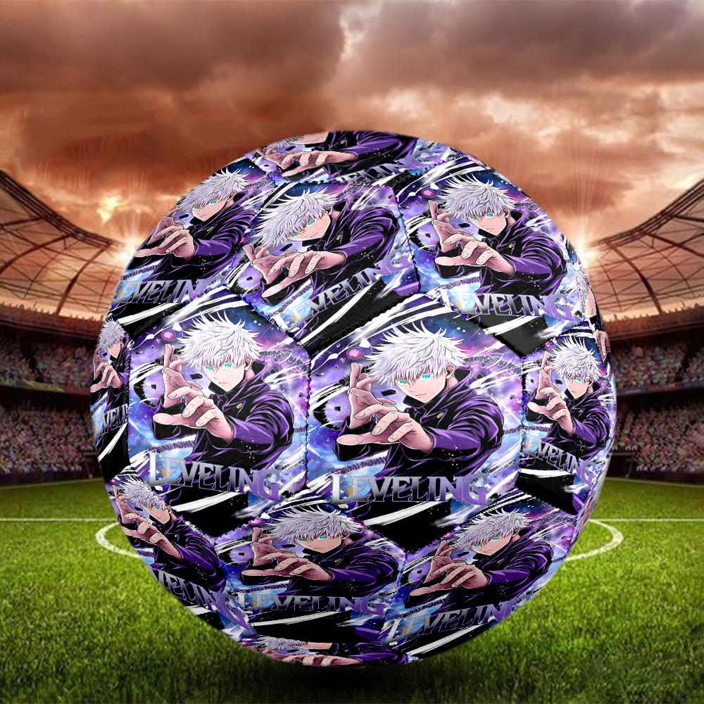 Jujutsu Kaisen Print Size 5 Soccer Ball, Standard Match Football for Sports Game and Team Practice, Ideal Gift for Soccer Fans
