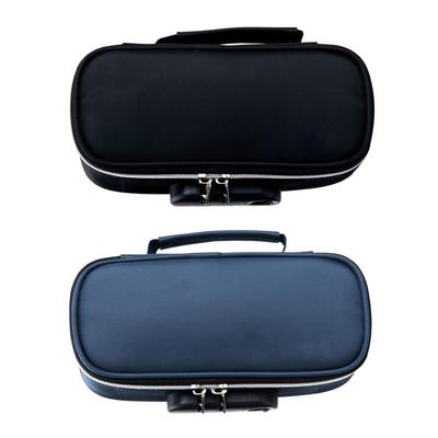 Locking Pencil Case Large Capacity Stylish Canvas Stationery Pouch for High School Students