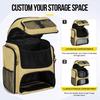 Fish Tackle Lure Organizer Storage Backpack Multi-layer Large-Capacity Design Waterproof Fishing Bag with Rod Holders