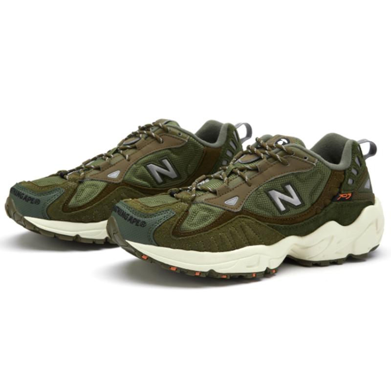 New Balance Aape X New Balance 703 Series Dark Green Sneakers ML703KHX