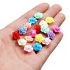 40Pcs/Lot 7.5*12.5*12.7mm Acrylic Small Flower Loose Spacer Beads for DIY Jewelry Making Necklace Bracelet Findings Accessories