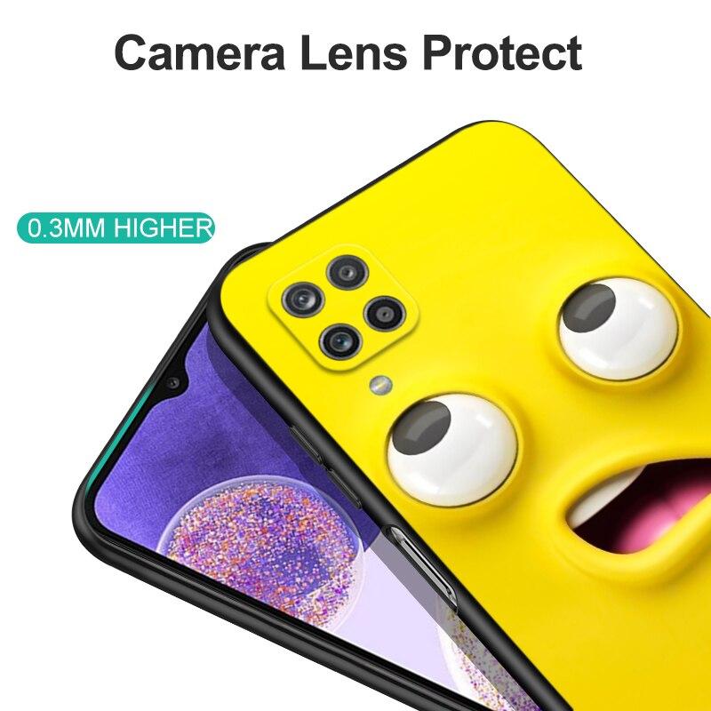 For Samsung A12 M12 Case Phone Cover On Samsung Galaxy SM-A125F M12 M127  Black Tpu Case Cute Funy