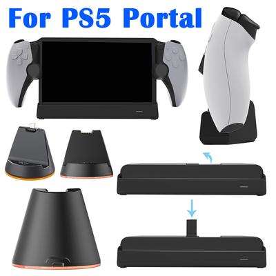 Pro PS5 Portal Nabíjecí dok pro Playstation Portal Herní konzole Přenosná nabíječka Stojanová základna s LED indikátorem Nabíjecí stanice