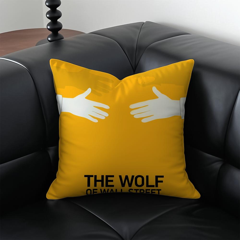 The WWolf Of Wall SStreet Cushion Cover Pillow Case Antidustmite Invisible Zipper Silky Plush Cushion