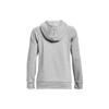 Under Armour Solid Color Letter Print Hooded Pullover Sweatshirt Women Tops Light-Grey 1379501-012
