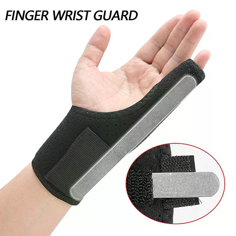 S Kleiner Finger Schutz Handgelenkstütze Handschuh Fingerklemme Kleiner Finger Stützband Aluminiumplattenstütze Sehnenmanschette