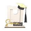 2025 Graduation Photo Frame Wooden Class of 2025 Picture Frame Keepsake Photo Frame with Graduation Cap Gift for High School College
