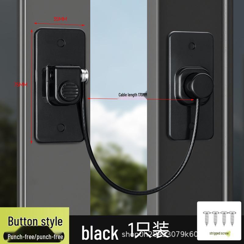 Bezpečnostní zámek na křídlové okno bez nutnosti vrtání - Západka pro ochranu dětí a proti vloupání