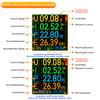 DC 4.5-50V 0-12A 600W Digital Display Voltage Ammeter Power Bank Meter Type-c Cell Phone Charger TFT G-Sensor Support PD3.1