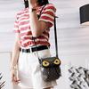 2025 European and American Retro PU Women's Shoulder Bag New Fashion Cat Bag Cartoon Owl Crossbody Bag Creative Coin Purse