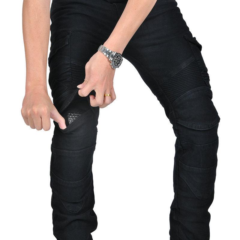 2024 New Motorcycle Riding Jeans for Men, Kevlar Tear-resistant, Anti-drop Cycling Pants with Protective Gear