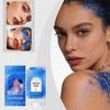 Blue Body Glitter Stick Long-lasting Makeup, Portable To Multiple Areas, Party Makeup Highlighter Stick.