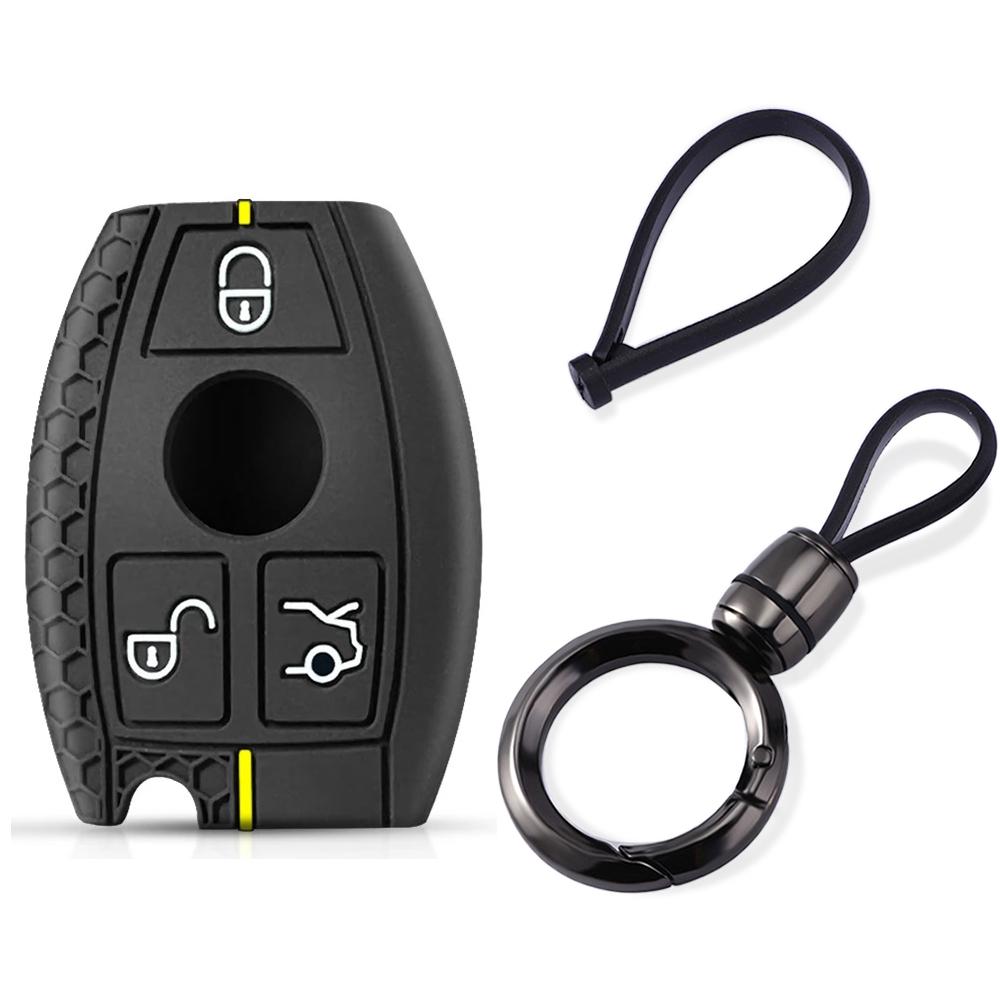 2/3buttons For Mercedes Benz W251 W463 W205 W176 W213 W204 W212 W177 GLK GLC CLA AMG A B R C E S G Class Silicone Car Key Case SL6