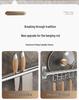304 Stainless Steel No-Punch Kitchen Wall Hook: Multi-function Pot Lid Rack & Utensil Holder